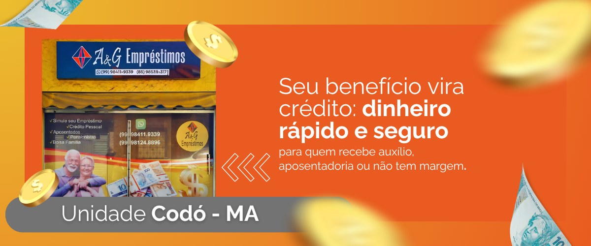 Fachada da A&G Empréstimos em Codó MA